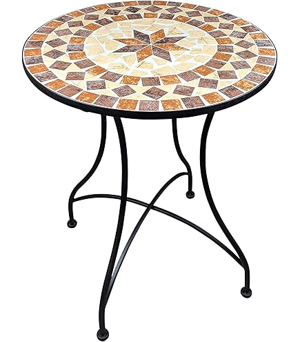 PEGANE Table de Repas en mosaique Coloris Noir - L. 160 x l. 90 x H. 75 cm PEGANE Table de Repas en mosaique Coloris Noir - L. 160 x l. 90 x H. 75 cm