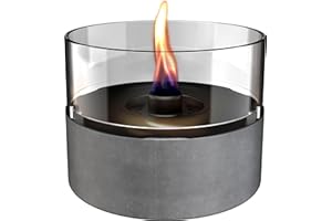 Cafe 18 MgO Concrete ceramik/betonkeramik grau tischfeuer tenderflame Ø 18,3 x 13,6 cm