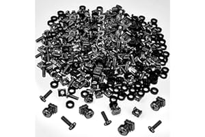 LANSKYLAN 100 Pezzi Set di Viti con Gabbia M6*16 Viti a Rack per Armadietto di Rete Dadi Ingabbiati in Acciaio al Carbonio Dado per Installazione su Rack per Armadi di Rete Scaffale Armadi di Server