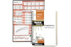 Pediatrics H&P Notebook Medical History and Physical notebook, 100 medical templates with perforations