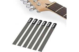 StewMac Lot de 6 limes à sillet pour guitare électrique pour calibre épais