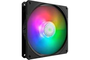 Cooler Master SickleFlow 140 ARGB - Ventilateur de Boîtier PC & Refroidissemnt 140 mm, Compatible Carte Mère RGB Adressable, Pales Translucides, 67 CFM, 2,25 mmH2O, 10 à 27 dBA - ARGB