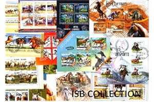 ISB COLLECTION 20 diversi blocchi cavalli francobolli