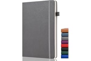 GDMLUP Bullet Dotted Journal – Dotted Journal- Carnet Pointillé A5 – 140GSM Papier Épais Avec 152 Pages, Poche Arrière, Porte Stylo, Couverture Rigide, pour Planification, Notes