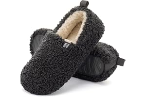 RockDove Zapatilla de Espalda Cerrada y Falso Shearling Puff-Ease para Mujer