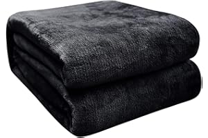 FARFALLAROSSA Manta Bebe Polar Franela Extra Suave, 70x100cm, Mantas Infantil, Negro