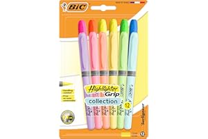 BIC Highlighter Grip Collection Zakreślacz Blister 12szt