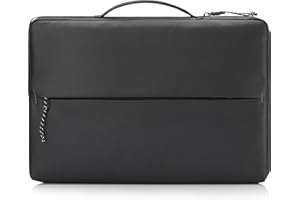 HP Funda para Portátil 14", Resistente al Agua, Compartimento Superacolchado para Portátil, Detalles Reflectantes y Bolsillo de Acceso Rápido, Negro