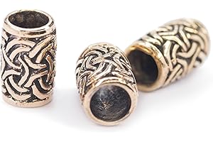 Windalf Haarschmuck & Bartperle GYLFI 12 mm Wikinger Schmuck Hochwertige Bronze