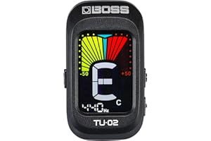 BOSS TU-02 Chromatic Clip-On Battery Powered Tuner for Guitar, Bass and Ukulele