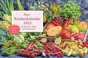 Küchenkalender Broschur XL 2025: Praktischer und dekorativer Kalender für die Küche: Tolle Fotos, ein monatliches Rezept und viel Platz für Termine in einem hochwertigen Broschürenkalender.