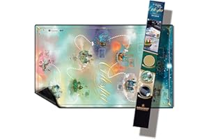 WOGAMAT Tapis De Jeu Celestia Officiel 60 x 100 cm – Néoprène Silencieux, Épais, Lavable et Antidérapant. avec Les Vraies Illustrations et des aides de Jeu.