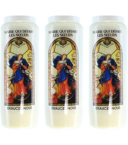3 Bougies De Prière En Cire Végétale St Michel