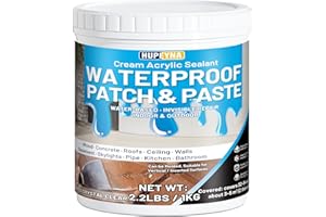 HUPEYNA Pasta Revestimiento Impermeable Definitivo, 1KG Pasta Impermeabilizante Transparente Antifugas para Reparador Hidrofugante Invisibles en Interiores y Exteriores de Superficies Ccurvas y Verticales
