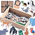 Jaques of London Animal Magnets for Kids | Wooden Fridge Magnets | Since 1795