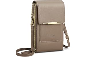 AIFILLE Petit Sac Bandouliere Telephone Portable Femme Fille Portefeuille Sac À Bandoulière en Cuir PU Porte Carte Porte Monnaie Mini Étui Pochette Sacoche pour Femmes Filles