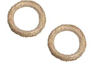 ‎DEKOPRINZ DekoPrinz® Strohkränze, 2 Stück | ø 30 cm Durchmesser | 5 cm Stärke | Strohrömer, Türkranz, Deko-Kranz, Kranz-Rohling, Strohring