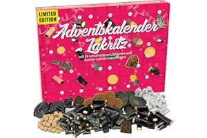 ‎MEERBACH & ROSE Lakritz Adventskalender 2025 gefüllt mit 24x 20g außergewöhnliche Lakritzsorten von süß bis salzig, Weihnachtskalender mit Süßigkeiten für Erwachsene & Kinder, Lakritz-Geschenk für Genießer