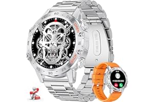 LIGE Smartwatch męski z funkcją telefonu, 1,39 cala, wojskowy smartwatch z tętnem 24/7, ciśnieniem krwi, monitorowaniem snu, dla systemu Android iOS, 100+ trybów sportowych, zegarek fitness,