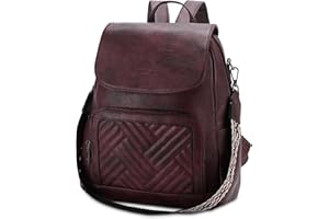 VASCHY Elegancki plecak damski, skórzany plecak, mały plecak do podróży/pracy/szkoły/uczelni