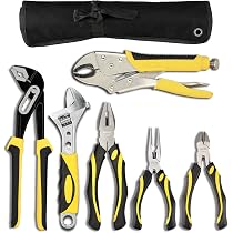 Kit De 4 Pinces Dowell Avec Pochette - Bec Long, Diagonale, Joint Rainuré - Pour Bricolage