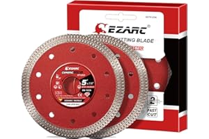 EZARC Disco Diamante 125mm, Disco Diamante Porcelanico Extrafino, Disco de Corte de Diamante para Porcelana, Cerámica, Mármol, 2 Piezas
