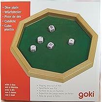 Gobelet Cube En Cuir Véritable Rouge GICO - Avec 6 Dés En PVC 16mm, Pour Jeux De Hasard