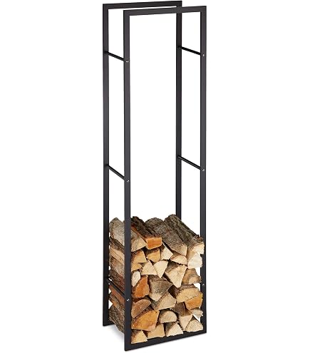 DanDiBo Kaminholzregal Innen Metall Schwarz Kaminholzständer 96430 150