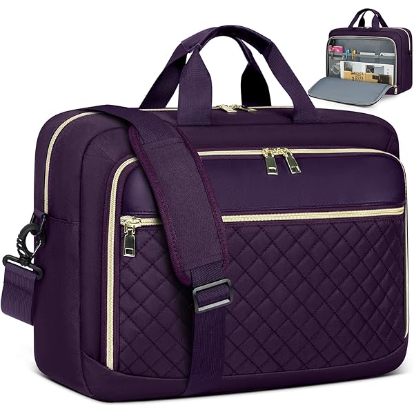 EMPSIGN Laptoptas 17 inch laptoptas voor heren en dames, waterdichte uitbreidbare business-aktetas notebooktas tablettas schoudertas zwart