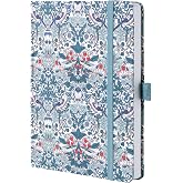 MGGAO Lined Notebook, A5 Fabric Notebook for Women and Men | Aesthetic Notebooks for Writing, College Lined Journal with 192
