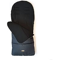 Baby Stroller Cosy Toes Liner Buggy Padded, Universal Baby Sleeping Bag Foot Protector, Windproof Warm Thick Cotton Pad Fits For Prams Pushchairs Prams Pushchairs Buggy,Black,42x90cm