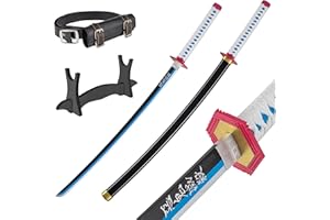 57 SPECIAL REPLICAS Bambú Anime Katana Cosplay Sword, Katana Inspired Demon Slayer Sword 105 cm / 41 Pulgadas Hashira Pillars & Protagonist Katana, una Variedad de Estilos para Elegir