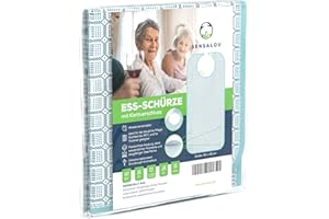 Sensalou Bavoirs Pour Adultes - Bavette Imperméable avec fermeture à bande agrippante