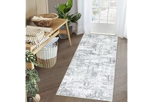 Cekene Runner Rugs for Hallway 65x120cm Non Slip Kitchen Runner Mat Washable Soft Modern Area Rug Runner Low Pile Floor Mats for Front Door Entryway Bedroom Bathroom