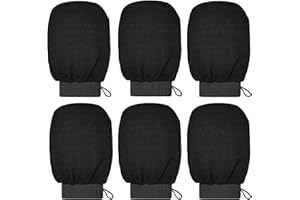 KEYRI 6 Piezas Guante Exfoliante Corporal, Guantes Exfoliantes para Mujeres y Hombres De Baño Guante Cuerpo y Cara para Exfoliación Limpieza Profunda de Poros Obtener Piel Suave Unisexo
