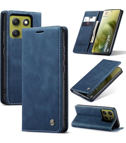 PEIYE Flip Cover per Motorola Moto G56, Custodia Libro in PU Pelle