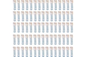 HUAZIZ 60 Pcs 1.8 Ml Plástico Graduó Vial,Transparente, Tubo criogénico,Contenedor de Muestra, Tubo de Congelación de Laboratorio,Vial de Plástico con Tapa de Sellado de Tornillo para Laboratorio