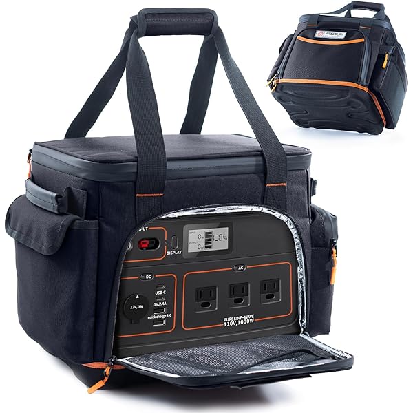 Dropship Carrying Bag For Jackery Portable Power Station Explorer 300 240 160 Storage Pockets Battery Case Travel Power Pack - View #4