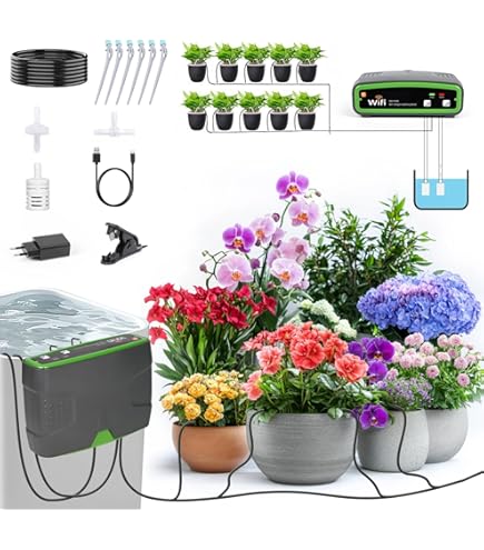 GUHAOOL Zonne-irrigatiesysteem, automatisch irrigatiesysteem tuin voor