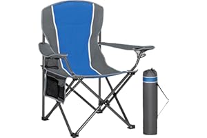 ‎HIGH POINT SPORTS HIGH POINT SPORTS Campingstuhl Faltbar bis 160kg Campingsessel Klappstuhl mit Getränkehaltern Faltstuhl Camping Angelstuhl Klappbar