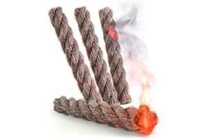 ‎BUSH GEAR BUSHGEAR Wicks Zunder für Feuerstahl - Einfaches anzünden & Wasserfest - Für Lagerfeuer, Hobo Kocher, Kamin oder Grill (4er Set)