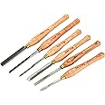 Robert Sorby A67HS6T Lathe Turning Tool Set of 6 Pieces in Presentation Box 67HS - Flagship Woodturning Tools - Includes Spindle Gouges, Bowl Gouge, Skew Chisel, Parting Tool and Round Nose Scraper