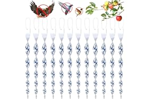 SHOWHEEL Varillas Repelente,Reflectantes para pájaro,Evitar Que Las Aves,Reflectante para Control de Aves,Varillas Reflectantes,Reflectante para Evitar Que Las Aves,Varillas De Viento (12pcs)