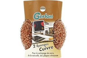GERLON Eponge cuivre (lot de 2 éponges)