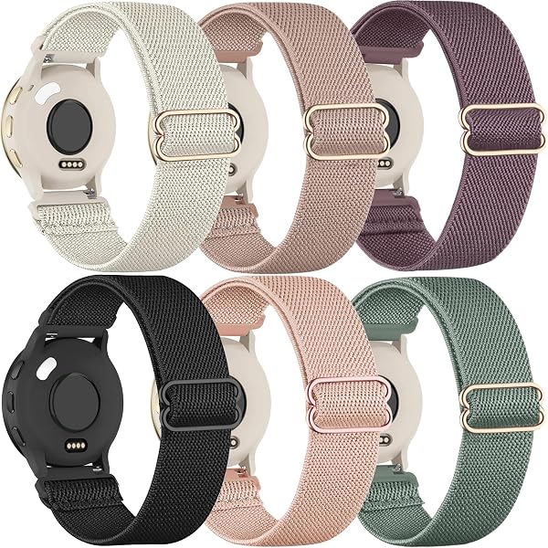 Magnetisches Geflochtenes Armband Für Garmin Venu 3S/Vivoactive 4S/Venu 2S - 18 Mm, Verstellbar, Nylon