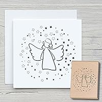 Stemplino Weihnachtsstempel 'Wundervolle Weihnachten' - Holzstempel Zum Basteln