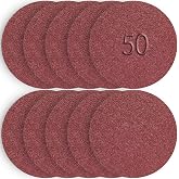 TELVESSE 50 Adet Cırt Zımpara Matkap Spiral 115 mm Daire Zımpara Ahşap Metal Zımparası (80 kum)