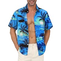 Damen Hawaii Hemd – Blumendruck, V-Ausschnitt, Kurzarm, Aus Leichtem Chiffon
