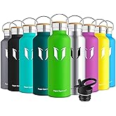 Super Sparrow Trinkflasche Edelstahl - 350ml, 500ml, 620ml, 750ml, 1L - Auslaufsicher Thermoskanne, BPA-Frei Wasserflasche - 