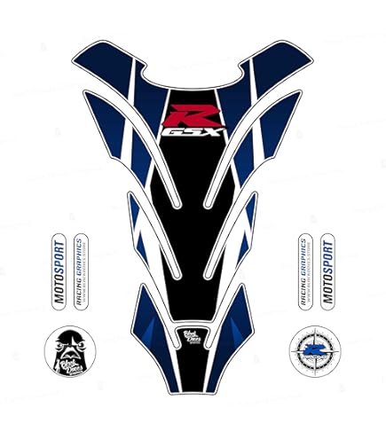 Decorazione 3d Motocicletta Paraserbatoio Adesivo 3D Per Suzuki Gsx R Effetto Resina Carbonio Decorazione C 829586 - Foto 2
